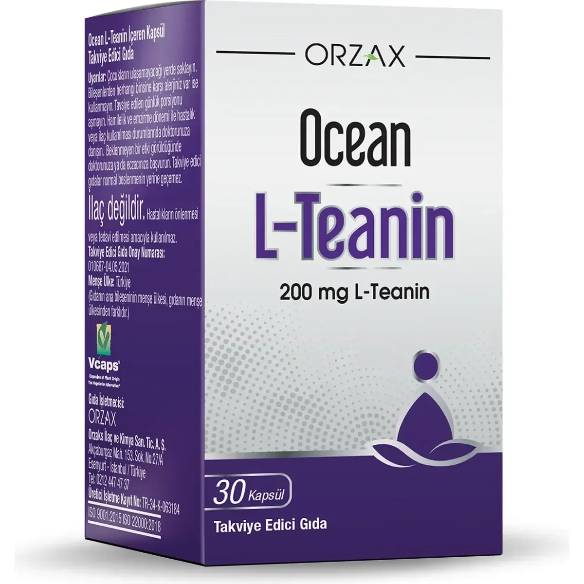 Ocean L-Teanin 200 mg Kapsül