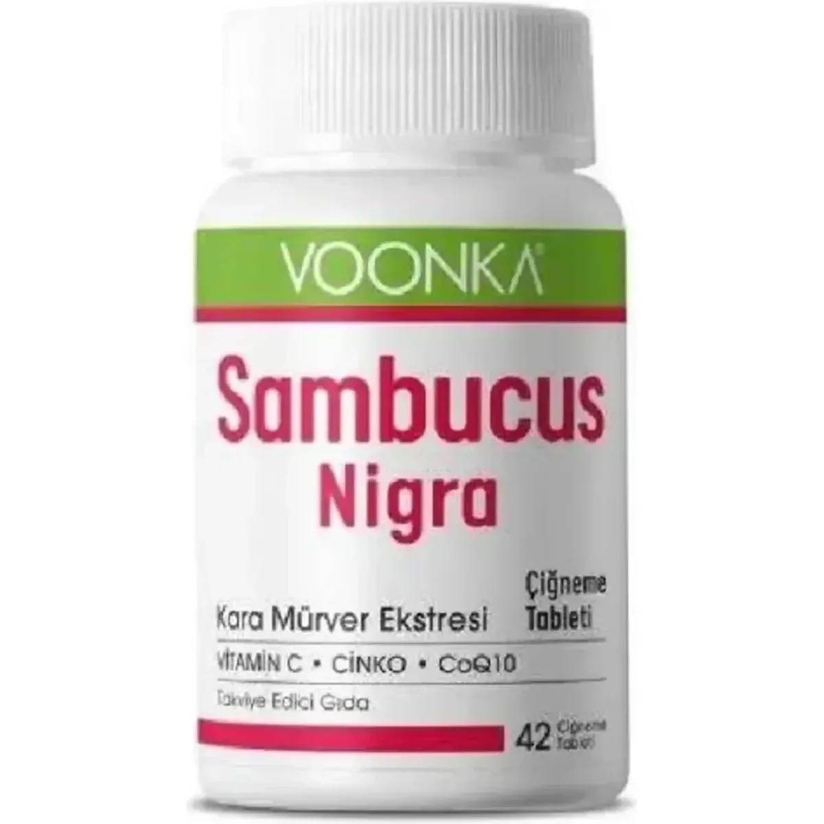Voonka Sambucus Nigra 42 Çiğneme Tablet - Karamürver Takviyesi - VOONKA